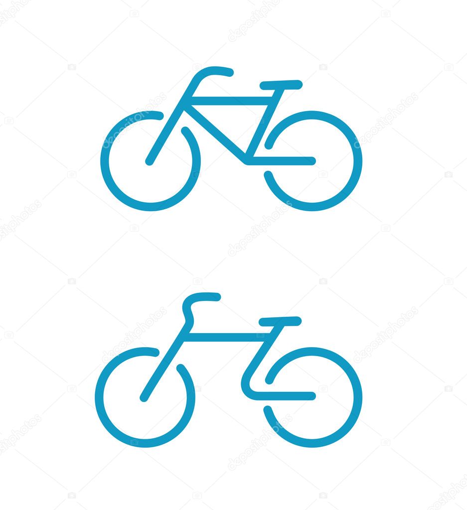 Simple bicycle icons