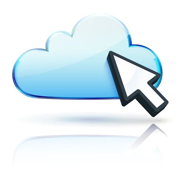 Ikone des Cloud-Konzepts — Stockvektor