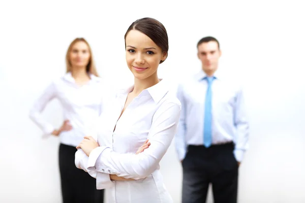 Three successful young business persons together — Stock Photo, Image