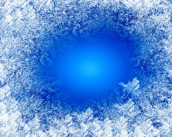 Зимний фон с белыми снежинками — стоковое фото