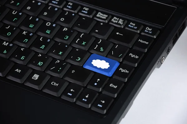 Bilgisayar klavye ile clous sembolü — Stok fotoğraf