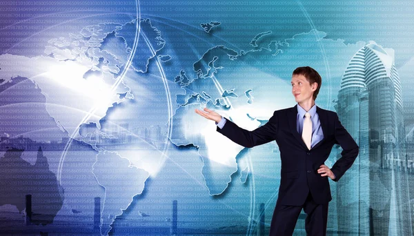 Global teknik och kommunikation — Stockfoto