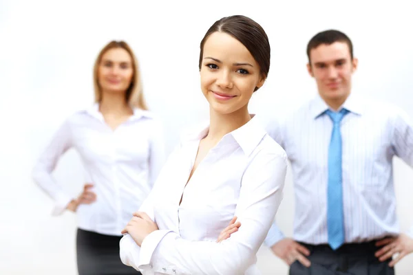 Three successful young business persons together — Stock Photo, Image