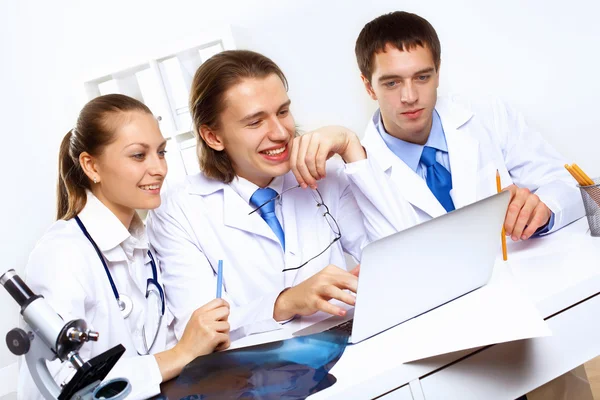 Young doctors at work — Stock Photo, Image