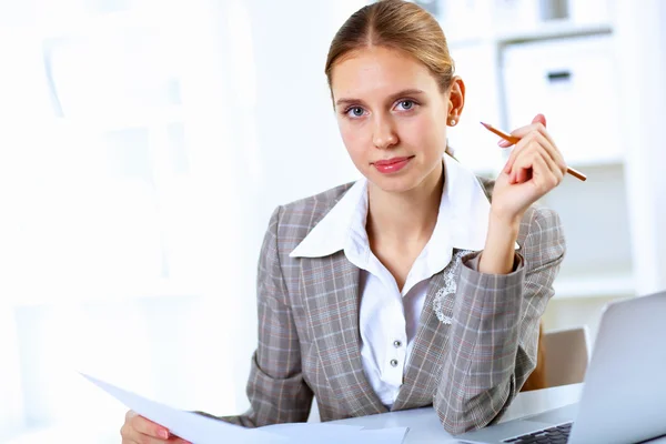 Zakenvrouw in functie — Stockfoto