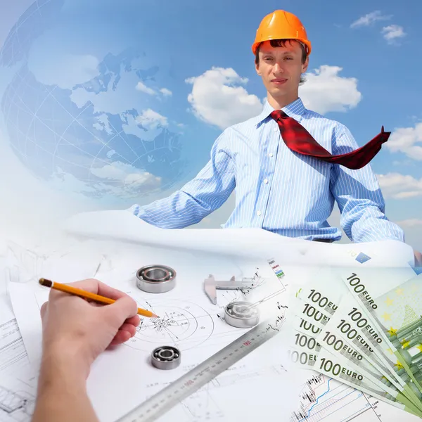 Construction industry collage — Stock Photo, Image