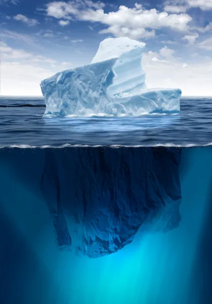 Таяние айсберга — стоковое фото