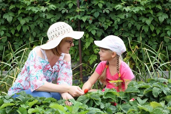 Madre e hija Jardinería Juntos —  Fotos de Stock