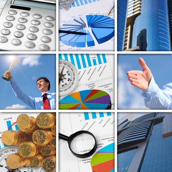 Finanz- und Geschäftsdiagramme und Grafiken lizenzfreie Stockfotos