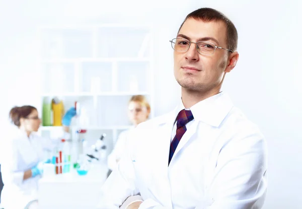 Scientists in laboratory Royalty Free Stock Photos