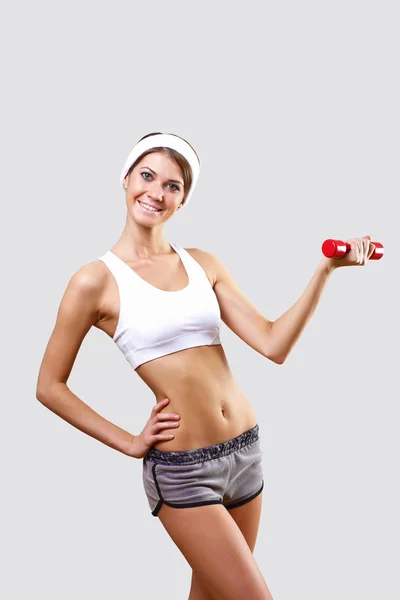 Young pretty woman in sport wear — Stock Photo, Image