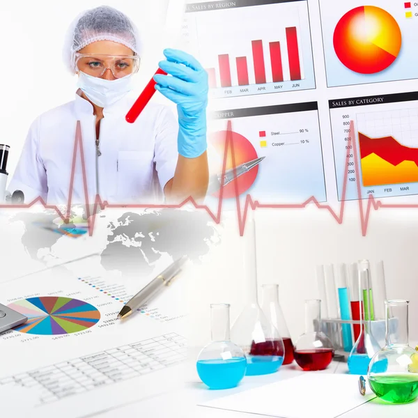 Science collage — Stock Photo, Image