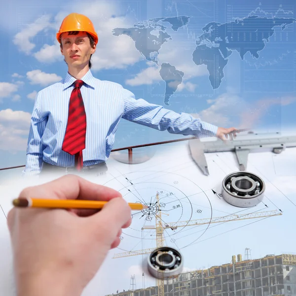 Construction industry collage — Stock Photo, Image