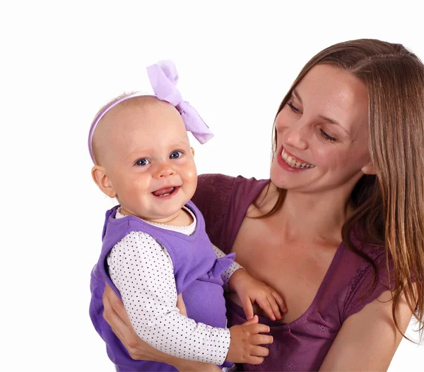 Giovane madre con figlioletta — Foto Stock