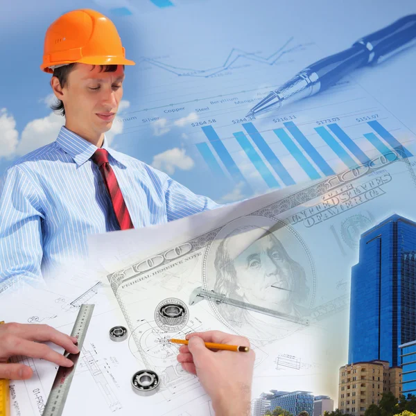 Construction industry collage — Stock Photo, Image
