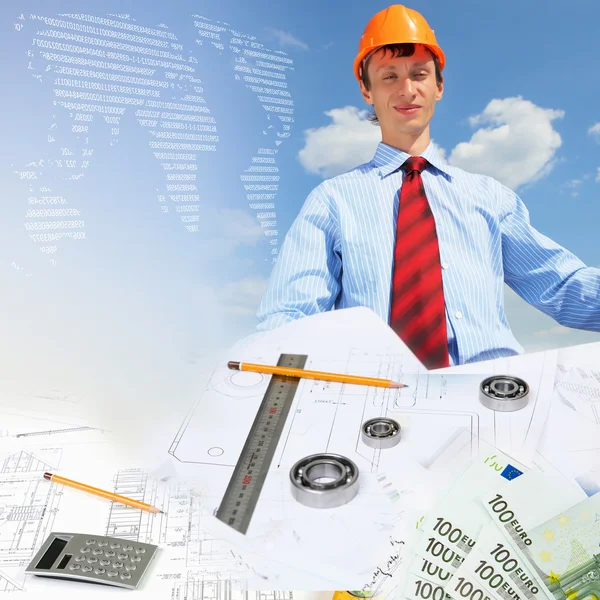 Construction industry collage — Stock Photo, Image