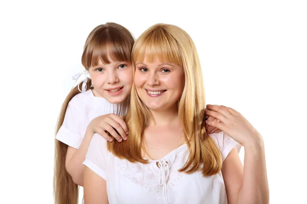 Mamma med dotter i studio — Stockfoto