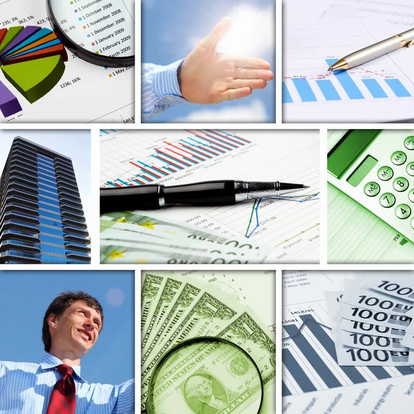 Diagrame și grafice financiare și de afaceri — Fotografie, imagine de stoc