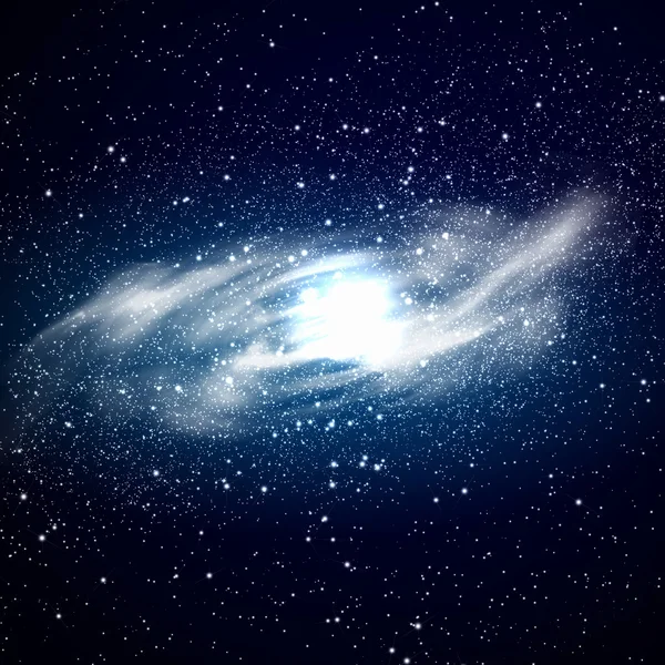 Círculo galáctico de estrelas no espaço — Fotografia de Stock