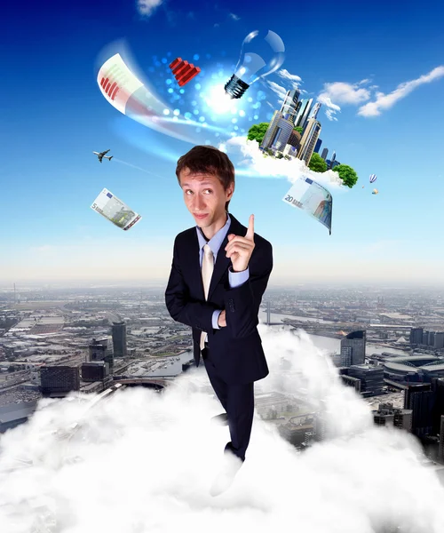 Creative and innovative bussiness man — Stock Photo, Image