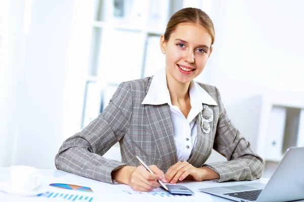 Business woman in office Stock Image