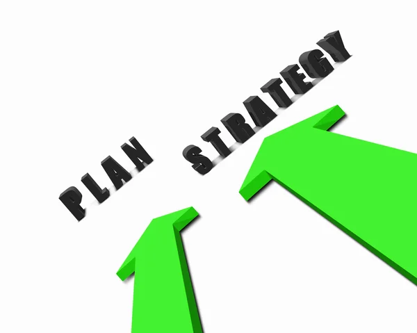Dos flechas de color con palabras de negocios —  Fotos de Stock