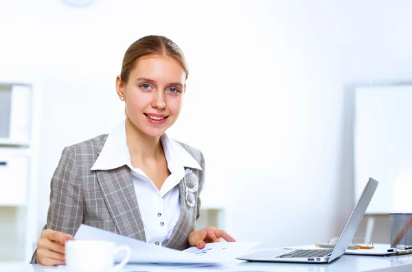 Business woman in office Royalty Free Stock Images