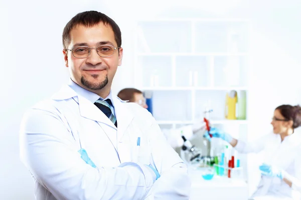 Scientists in laboratory Royalty Free Stock Images
