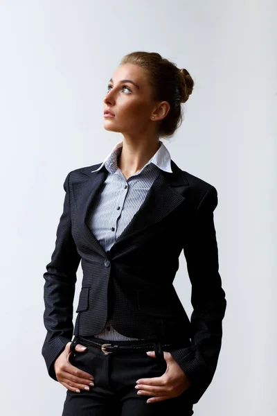 Ritratto di una donna d'affari in carica — Foto Stock