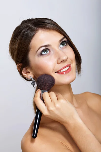 stock image Portrait of beautiful young woman