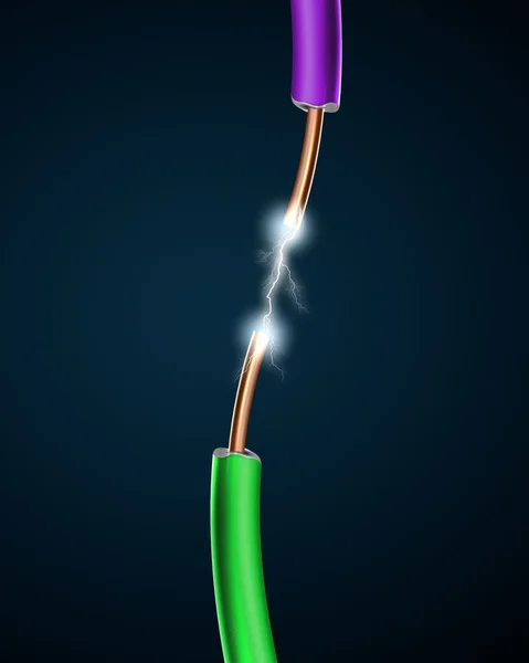 电线与电力 sparkls — 图库照片