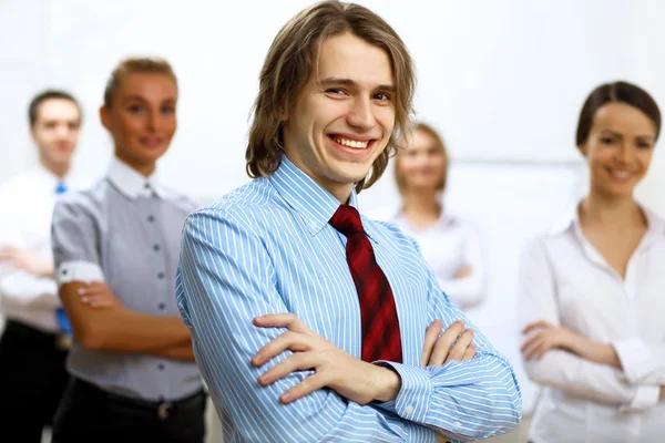 Young businessman at work in office — Stock Photo, Image