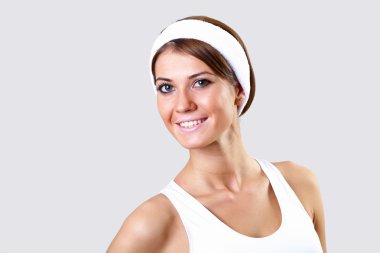spor giyim, genç güzel kadın