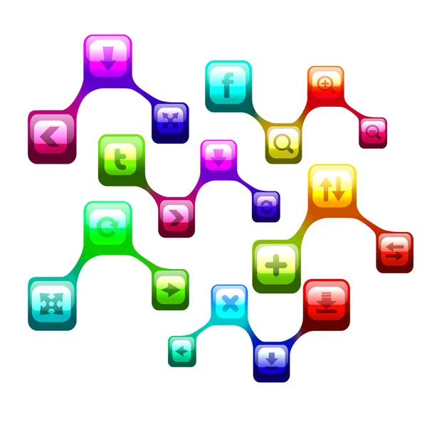 Symbol of social network — Stock Photo, Image
