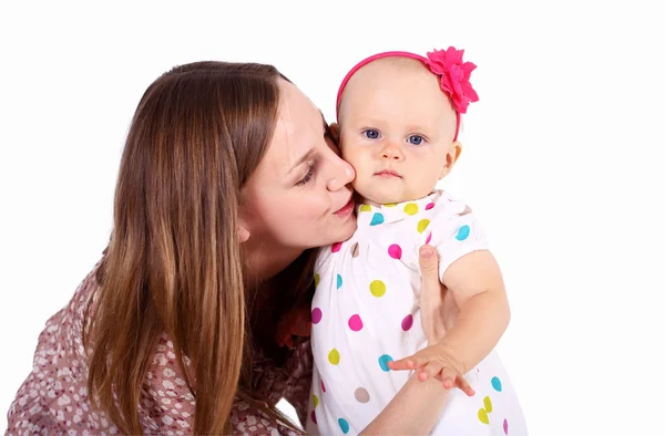 Young mother with little daughter — Stock Photo, Image