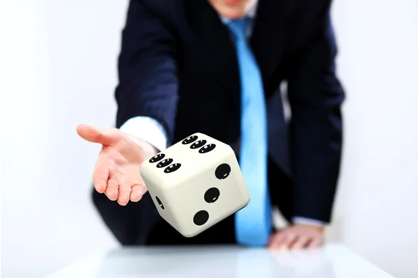 Dice as symbol of risk and luck — Stock Photo, Image