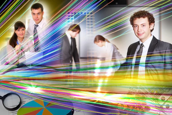 Collage of business persons — Stock Photo, Image