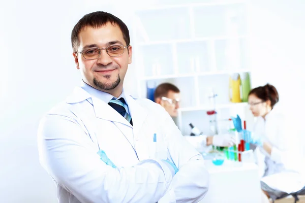 Scientists in laboratory Royalty Free Stock Photos