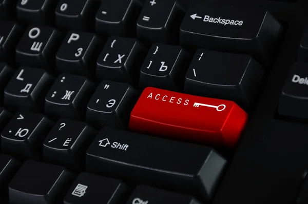 Počítačová klávesnice s access symbol — Stock fotografie