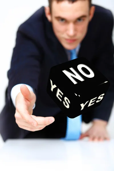 Dice as symbol of risk and luck — Stock Photo, Image