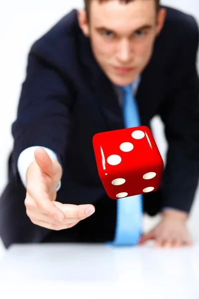 骰子作为风险和运气的象征 — 图库照片
