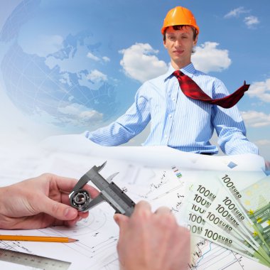 Construction industry collage