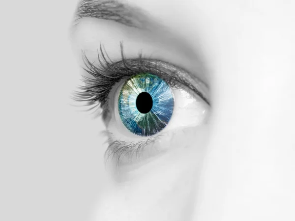 Ανθρώπινο μάτι — Φωτογραφία Αρχείου