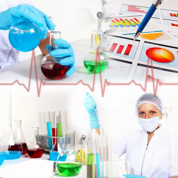 Science collage — Stock Photo, Image