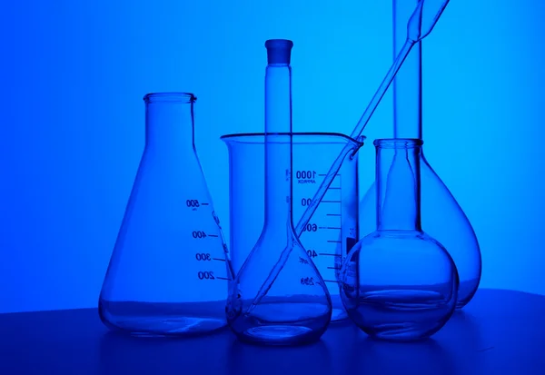 Kimya laboratuvar donatım ve cam borular — Stok fotoğraf