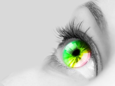 Human eye close-up clipart