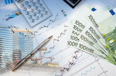 Financial and business charts and graphs