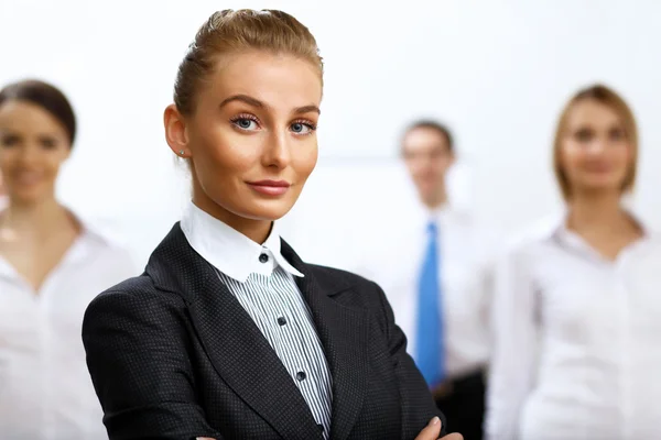 Portrait of a business woman in office — Stock Photo, Image
