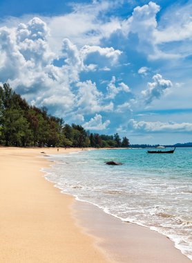 deniz manzara. Khao lak Plajı. Tayland.