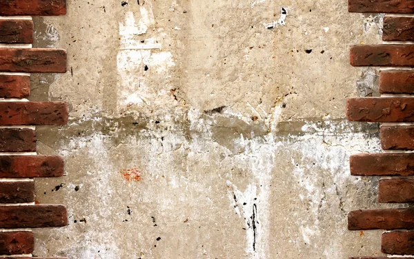 Bir çerçeve eski tuğla duvar — Stok fotoğraf